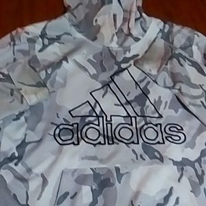 White and Grey Adidas hoodie